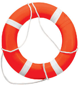 LIFE RING BUOY (DOCK EDGE) 4 24" (609.9mm) Orange